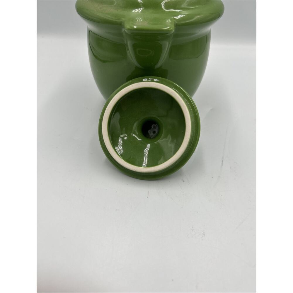 John Deere Green Ceramic Cookie Jar Canister w Lid Licensed Deer Logo - Picture 5 of 8